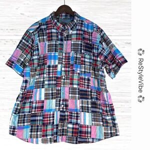 CASTAWAY NANTUCKET ISLAND Men’s Size XL Shirt Madrid Quilted Button Down